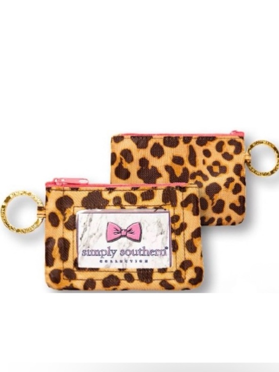 Simply Southern Accessories - Simply Southern Leopard Print and Pink Key ID Holder